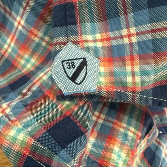 Cremieux Classics Mens XLT Button Up Long Sleeve Blue/white/red Plaid NWT - Picture 6 of 10